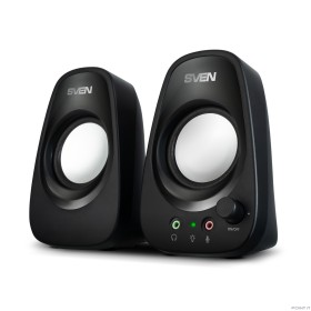 Колонки SVEN 190, 2.0, чёрный, USB, мощность 2x3 Вт(RMS)