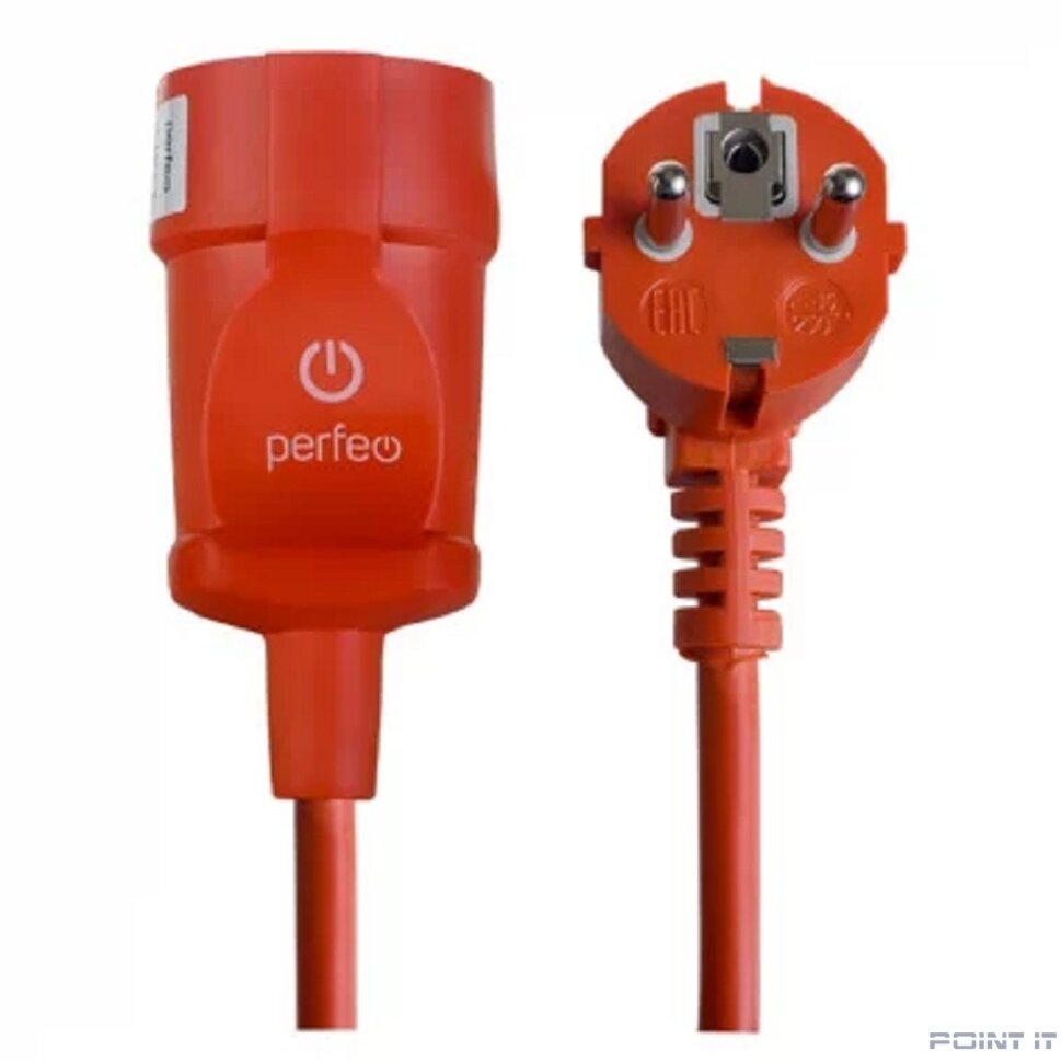 Perfeo с заземлением RU POWER 50м 1гн 16А ПВС 3х1,5 оранжевый (PF_C3276)