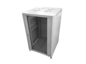 Шкаф напольный 19 Netko 32U серия Optima (600х800х1577), передняя дверь стекло, серый, разобранный (упакован в 3 коробки)