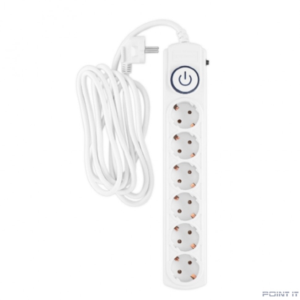 Ippon Сетевой фильтр BK-6-EU-3-10-W 6 розеток 3м белый