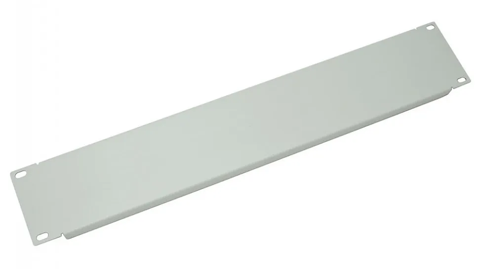 Заглушка 19'' 2 U, без крепежа, серая