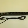 Блок розеток 19", 16А, 7 розеток, шнур 1.8м, с защитой, черный
