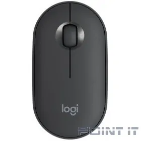 Мышь Logitech Pebble M350 графитовый оптическая (1000dpi) silent беспроводная BT USB для ноутбука (3but)