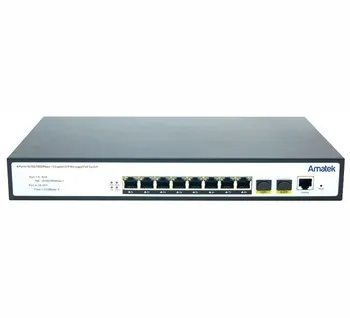 AN-SGM10P8A - 10-портовый гигабитный управляемый L2+ коммутатор с PoE до 120Вт