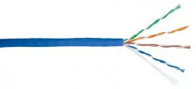 Кабель U/UTP4 cat.5e NETKO /4 пары 24 AWG BC / 305м / синий / одножильный &quot;СКС&quot;, FLUKE TEST