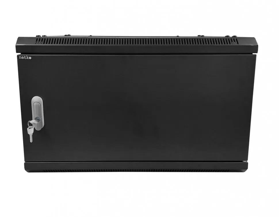 Шкаф настенный 4U серия WMA (Wall Maestro) (600х450х280), разборный, передняя дверь металл, черный Netko А
