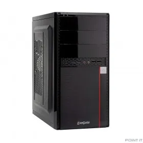 Exegate EX277436RUS Корпус Minitower MA-371X Black, mATX &lt;UN450, 120mm&gt; 2*USB+2*USB3.0, Audio