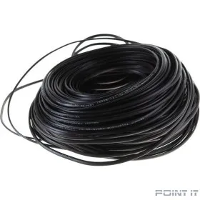 Rexant (01-5002) Кабель телефонный 2 жилы, 100 м., черный, (ШТЛП-2) 