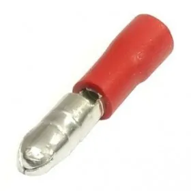 Разъем штекерный MPD 1,25-156, d=4мм, 0,5-1,5мм2, изолированный, красный, 100шт, Netko