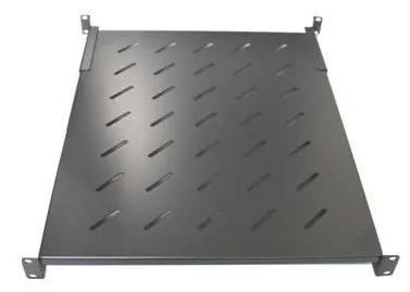 Полка для шкафа гл. 600 (440x350) черная 60 кг с фронтальными направляющими "Y"