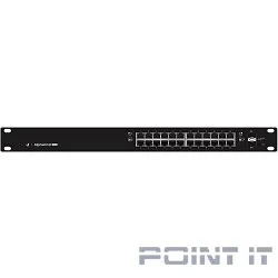 UBIQUITI ES-24-250W 24 портовый коммутатор с раздачей 24 В или 48 В на всех портах, 250Вт