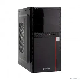 Exegate EX277437RUS Корпус Minitower MA-371X Black, mATX &lt;UN500, 120mm&gt; 2*USB+2*USB3.0, Audio
