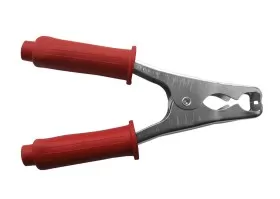 Зажим крокодил, 200A, красный, L=138±5мм, NETKO Optima