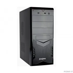 Exegate EX261451RUS Корпус Miditower CP-601 Black, ATX, &lt;CP500W, 80mm&gt;, 2*USB, Audio