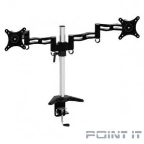 Cactus CS-VM-D08-AL серебристый  Кронштейн для 2-х мониторов 13&quot;-27&quot; макс.8кг настольный поворот и наклон