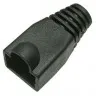 Изолирующий колпачок для RJ45 черный, D-6 мм, 100шт. Netko