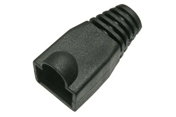 Изолирующий колпачок для RJ45 черный, D-6 мм, 100шт. Netko