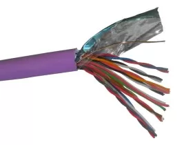 Кабель LC FTP10 cat.5, 305м, 0,45мм, нг(А)-HF LSZH - малодымный, не содержащий галогенов, фиолетовый РАСПРОДАЖА