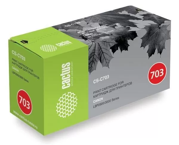 Картридж BLACK /LBP2900/3000 2K CS-C703 CACTUS