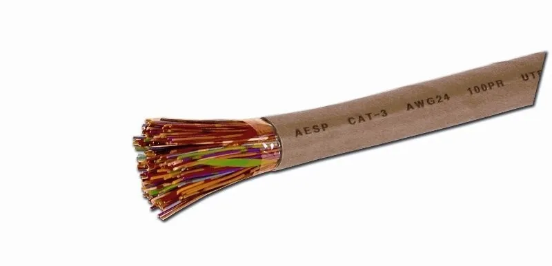 Кабель LC UTP25 cat.3, 2000м, 0,40мм, серый РАСПРОДАЖА