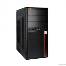 Exegate EX284036RUS Корпус Minitower BA-204U Black, mATX, &lt;AA450, 80mm&gt;, 2*USB+2*USB3.0, Audio