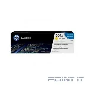 HP Картридж CC532AC лазерный желтый (2800 стр) (белая корпоративная коробка)
