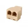 Переходник телефонный гнездо RJ11 (6p4c) на два гнезда RJ11 (6p4c) / блистер, Netko
