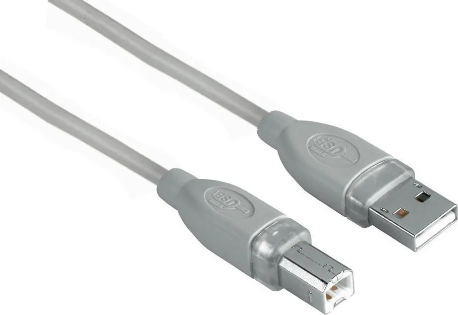 Кабель шт.USB A - шт.USB В 2.0 (1,5м), серый, Netko