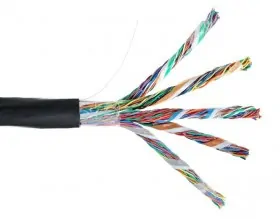 Кабель LC UTP50 cat.5, 305м, 0,45мм, наружный, черный
