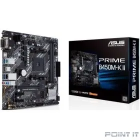 Материнская плата AMD B450 SAM4 MATX PRIME B450M-K II ASUS