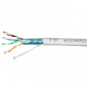 Кабель F/UTP4 (FTP4 ) cat.5e NETKO /4 пары 24 AWG BC / одножильный / экранированный / 305м / синий &quot;СКС&quot;, FLUKE TEST