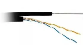 Кабель LC FTP2 cat.5е, одножильный / экранированный / 305м / Cu / для наружных работ, проволочный трос