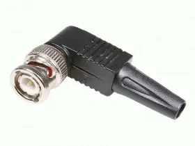 Коннектор BNC-7101B угловой, пластик, цинк, Netko