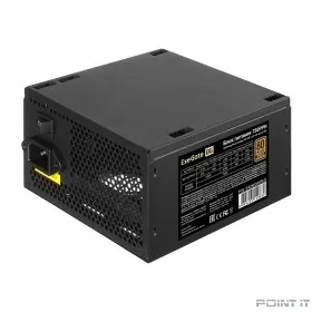 Exegate EX292343RUS Блок питания 750W ExeGate 80 PLUS® Bronze 750PPH (ATX, APFC, КПД 85% (80 PLUS Bronze), 12cm fan, 24pin, 2x(4+4)pin, 4xPCI-E, 6xSATA, 6xIDE, black, Color Box)