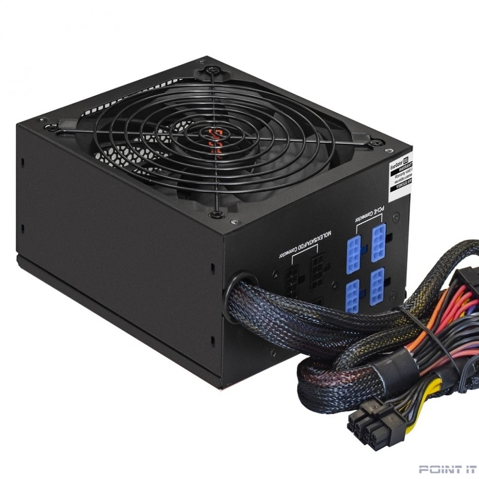 Exegate EX222114RUS Блок питания 900W ExeGate 900PPX (ATX, APFC, КПД 82% (80 PLUS), 14cm fan, 24pin, 2x(4+4)pin, PCIe, 5xSATA, 4xIDE, Cable Management, RTL, black)