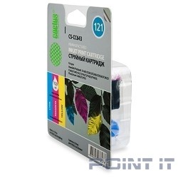 Cactus CC643HE Картридж №121 для HP DeskJet D1663/D2563/D2663/D5563/F2423/F2483/F2493/F4213/F4275/F4283/F4583; PhotoSmart C4683/C4783, (трехцветный)