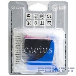 Cactus CC643HE Картридж №121 для HP DeskJet D1663/D2563/D2663/D5563/F2423/F2483/F2493/F4213/F4275/F4283/F4583; PhotoSmart C4683/C4783, (трехцветный)