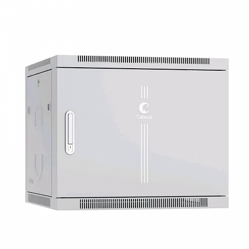 Шкаф телекоммуникационный настенный 19 9U 600x350x501mm (ШхГхВ) дверь металл