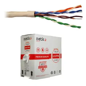Кабель U/UTP4 cat.5e NETKO /4 пары 24 AWG BC / 305м / одножильный, серый  &quot;СКС&quot;, FLUKE TEST