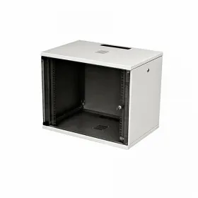  					Шкаф настенный 19-дюймовый (19), серия SU, 12U, 578x600х400, со стеклянной дверью, с открывающимися стенками, цвет серый (RAL 7035) (SU-112)				 