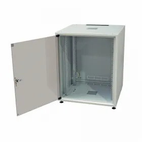  					Шкаф напольный серии SJB, 19-дюймовый (19), 12U, 604x600х600мм (ВхШхГ), стекл. дверь, цвет серый (RAL 7035), без столешницы, нагрузка 30 кг (собранн				 