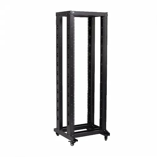 ITK 19 двухрамная стойка, 42U, 600x600, на роликах, черная