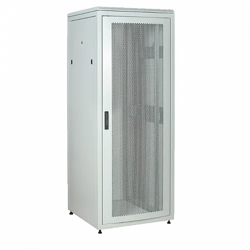 ITK Шкаф сетевой 19 LINEA N 28U 600х600 мм перфорированная передняя дверь серый