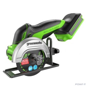 Greenworks Углошлифовальная машина аккумуляторная GD24UCS, 24V, бесщеточная,76 мм, без АКБ и ЗУ [3402007]