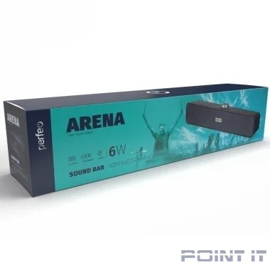 Perfeo компьютерная колонка-саундбар "ARENA", мощность 6 Вт, USB, "графит"