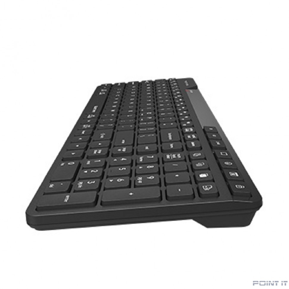 Клавиатура беспроводная A4Tech Fstyler FBK27C AS black (USB, BT/Radio, slim, Multimedia) (FBK27C AS)