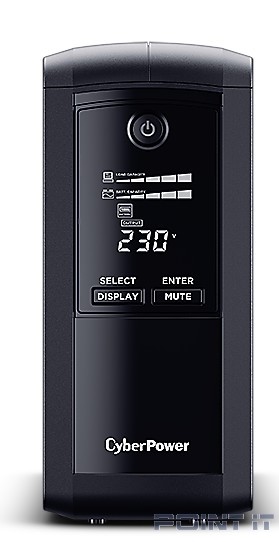 UPS CyberPower VP700EILCD {700VA/390W USB/RS-232/RJ11/45 (6 IEC С13)}