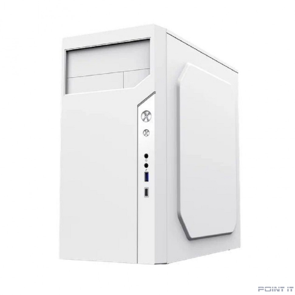Корпус ZIRCON, IVA WT (Midi Tower, Белый, БП 450Вт., 1*USB3.0, 1*USB Type-C, HD Audio)