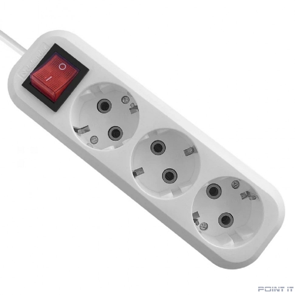 Defender Удлинитель L330 16 А, 15 м [99358] выключатель, с заземлением