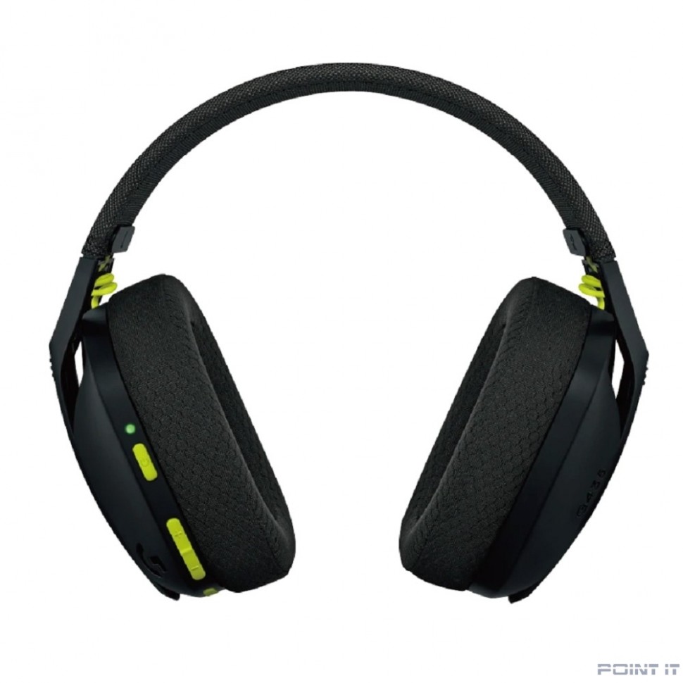 Наушники с микрофоном Logitech G435 черный/желтый накладные BT/Radio оголовье (981-001053)